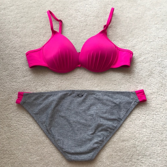Oakley Other - Oakley Pink and Grey Bikini Swimsuit - NWOT
